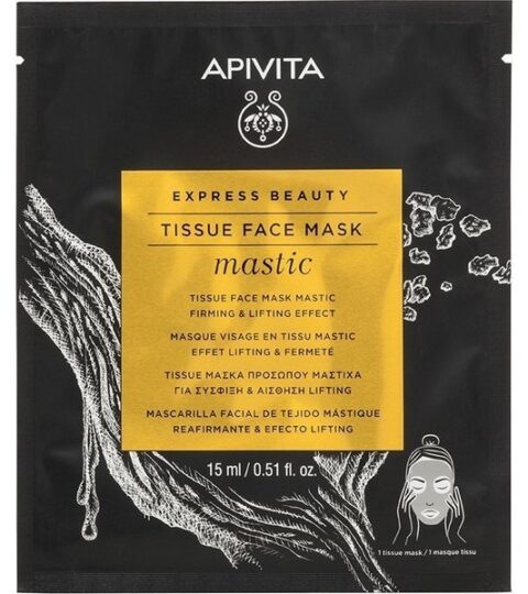 APIVITA Tissue Μάσκα Προσώπου Μαστίχα Σύσφιξη & Αίσθηση Lifting