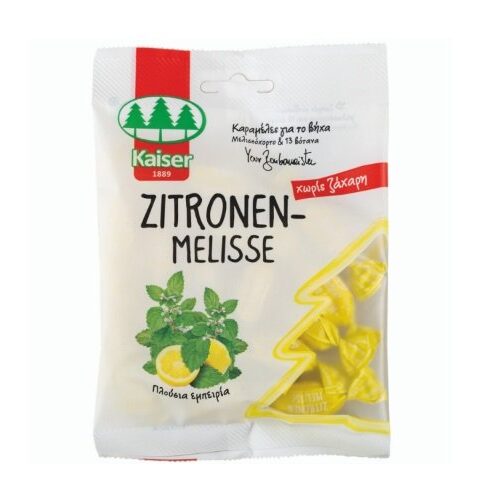 Kaiser Zitronen-Melisse 60gr (Καραμέλες για Βήχα με Μελισσόχορτο & 13 Βότανα)