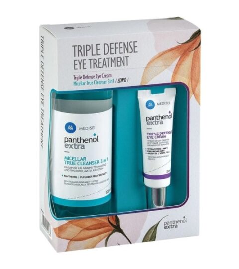 Panthenol Extra Triple Defense Eye Cream 25 Ml + Δώρο Micellar True Cleanser 3 In 1 500 Ml