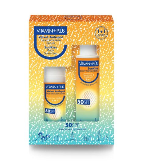 Velvet Antispot Face Sunscreen Serum, 50spf + Body Sunscreen, 50spf + νεσεσερ