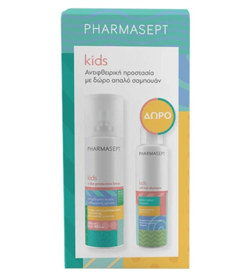 Pharmasept Kids Promo X-Lice Protective Lotion Παιδική Αντιφθειρική Λοσιόν, 100ml & Δώρο Soft Hair Shampoo Παιδικό Σαμπουάν, 100ml, 1σετ