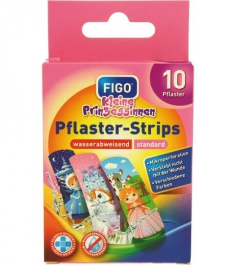 Figo Pflaster-Strips Παιδικά Αυτοκόλλητα Αδιάβροχα Επιθέματα Σε Διάφορα Σχέδια 10 Τμχ