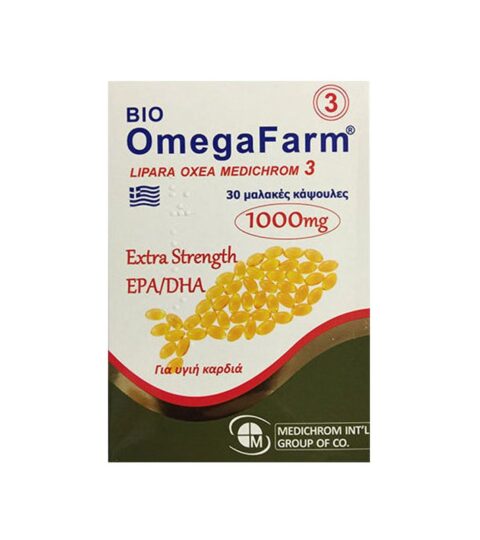 MEDICHROM Bio Omegafarm Extra Strength EPA/DHA Συμπλήρωμα Διατροφής Ωμέγα 3 1000mg 30 μαλακές κάψουλες